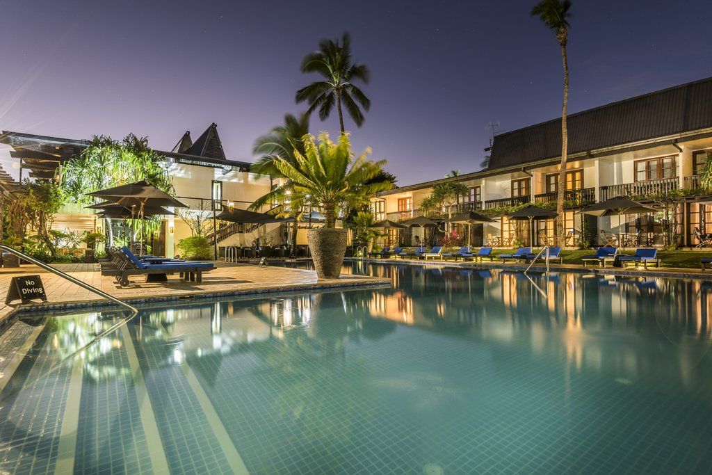 The Warwick Fiji Hotel Korolevu  Екстериор снимка The pool at the hotel